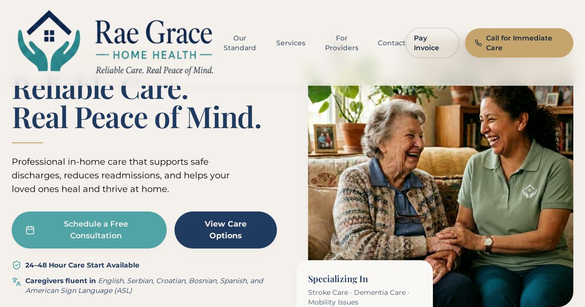 Rae Grace Home Health — Compassionate Care at Home
